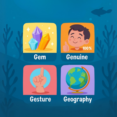 Learn Words beginning with ge Quiz