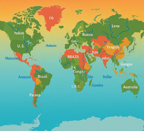 World Rivers and Their Countries Quiz