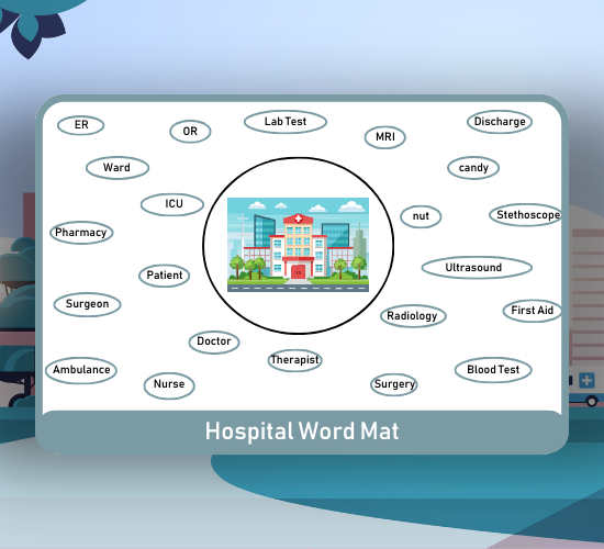 Hospital Word Mat