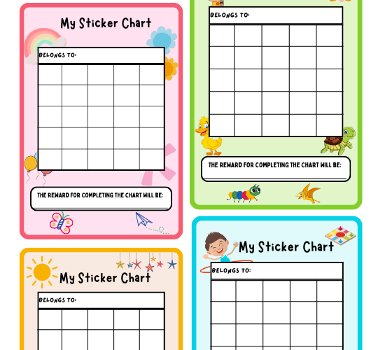 My Sticker Reward Chart - Ks1 Resource