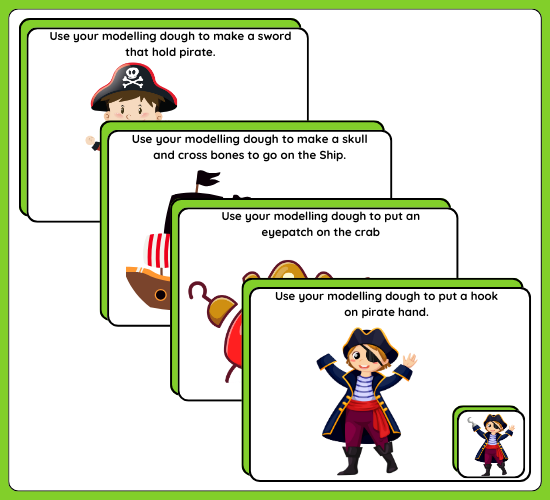 Pirate Modelling Dough Mats