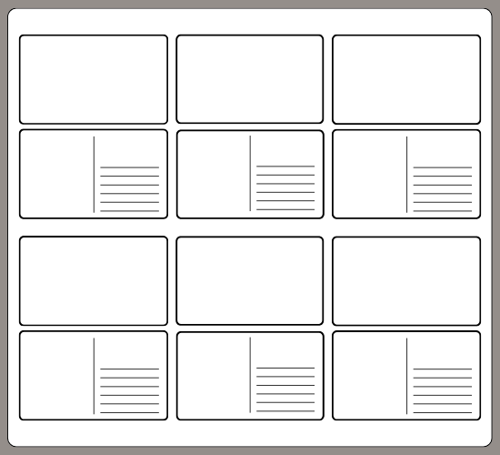 New - Blank Postcard Template