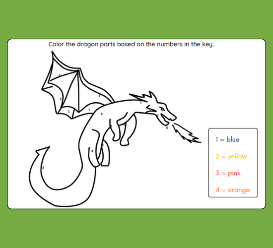 Chinese Dragon Numbers Coloring