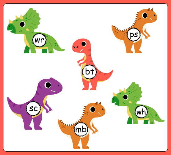 Silent Letters on Dinosaurs
