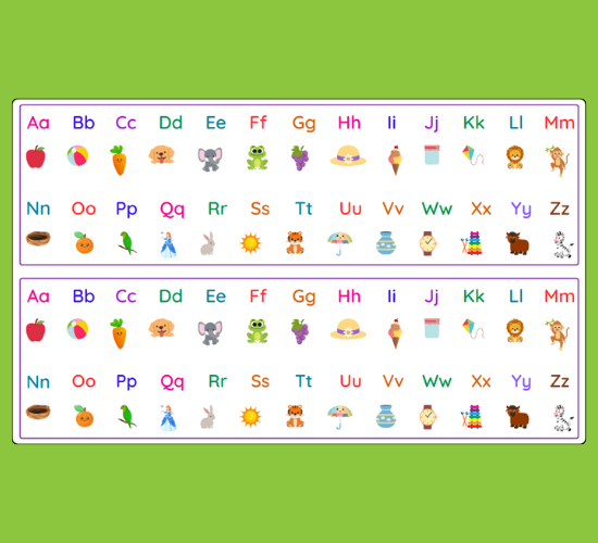 A-Z Alphabet Strips