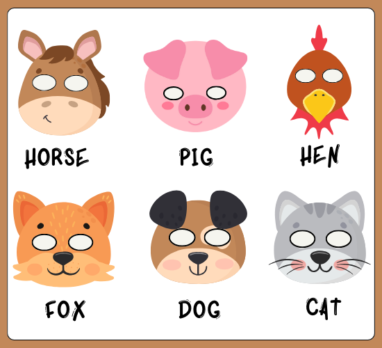Farm Role-Play Masks