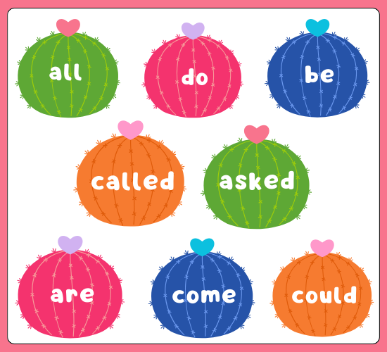 Tricky Words on Cactus