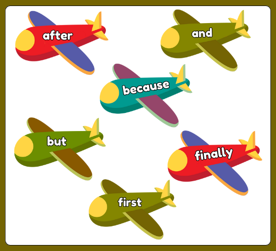 Connectives on Airplane