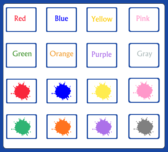 Colour Matching Cards
