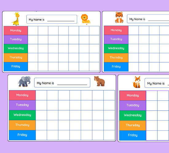 Animal Reward Charts