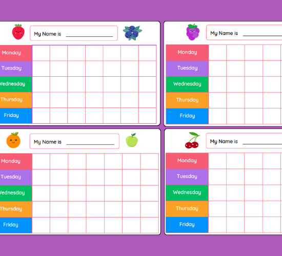 Fruit Reward Charts