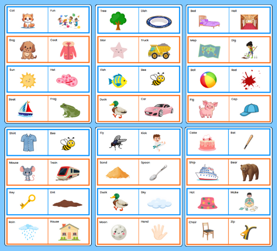 Rhyming Loop Cards