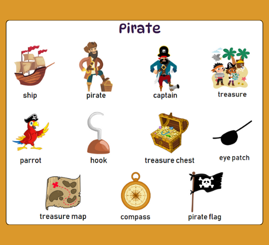 Pirate Word Mat