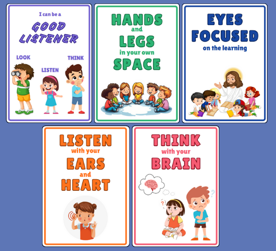 Good Listening Display Posters
