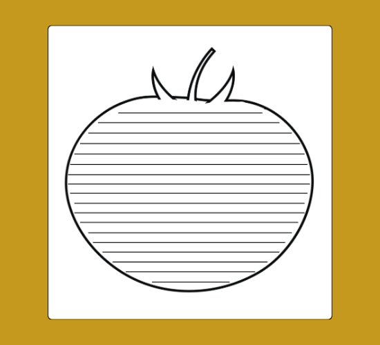 Tomato Writing Frame