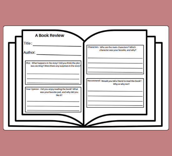 Book Review Template - Ks1 Resource