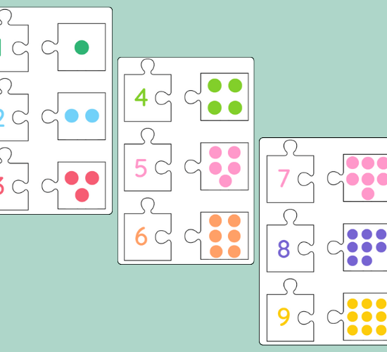 Number Jigsaws 1-20