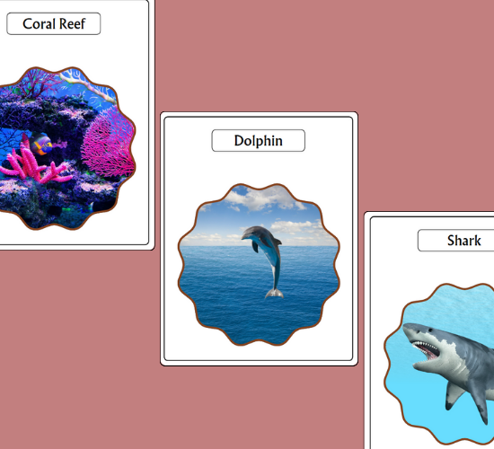 Under the Sea Themed Display Photo Cut-Outs