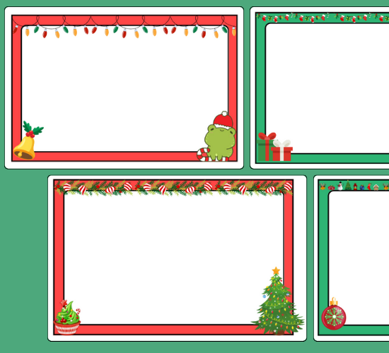 Christmas Rectangular Picture Frames