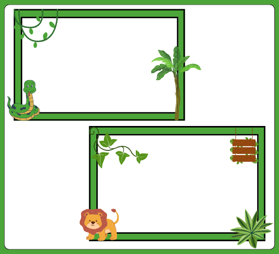 Jungle Themed Photo Frame