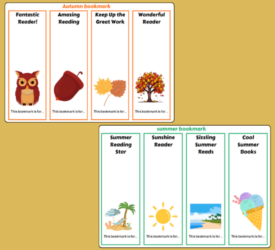 Seasonal Bookmark