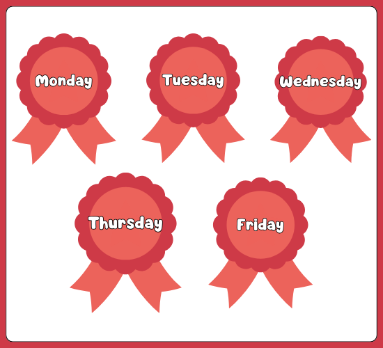 Days of The Week on Badge