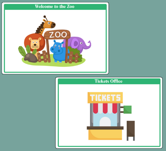 Zoo Role Play Signs