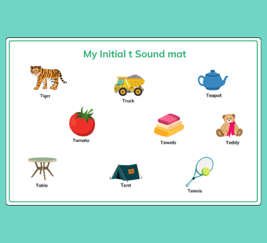 Initial t Sound Mat