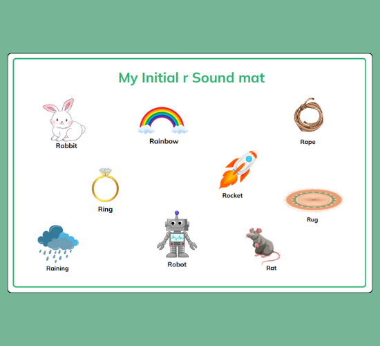 Initial r Sound Mat