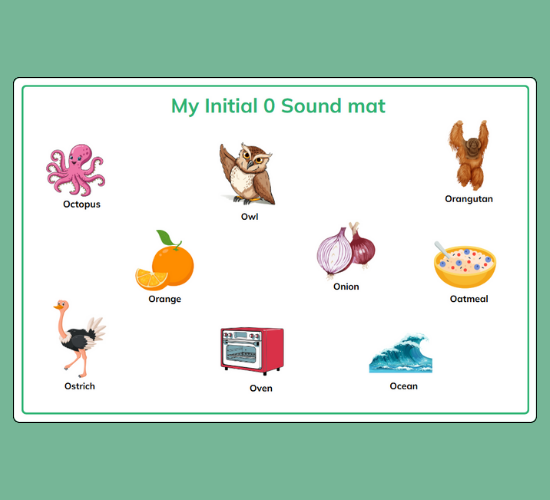 Initial o Sound Mat