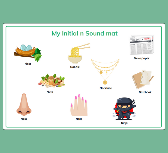 Initial n  Sound Mat