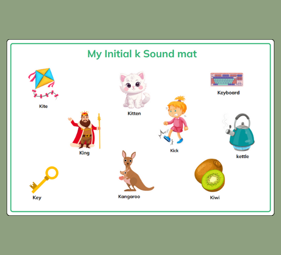 Initial k  Sound Mat
