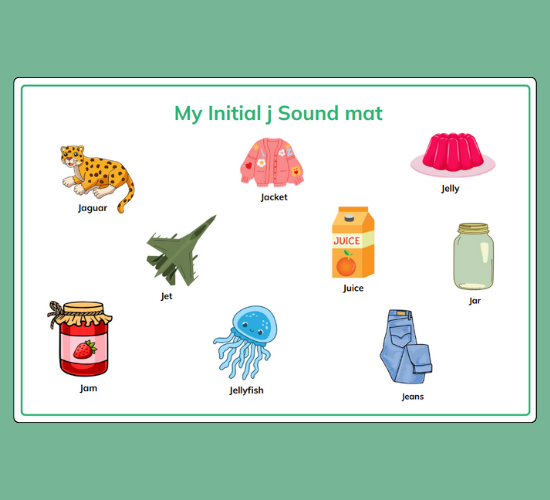 Initial j  Sound Mat