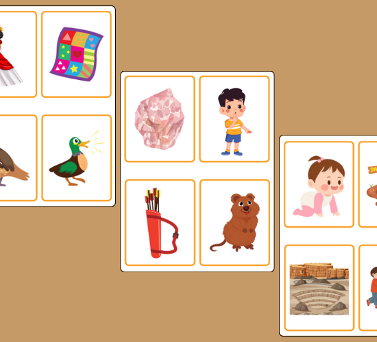 Letter q Initial Sounds Alliteration Picture Cards