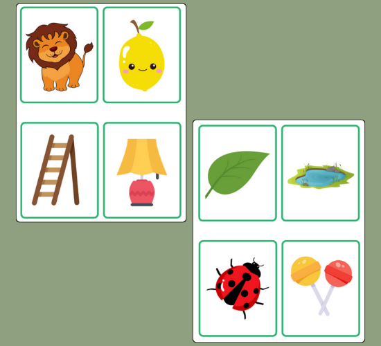 Letter l Initial Sounds Alliteration Picture Cards