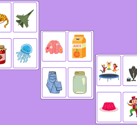 Letter j Initial Sounds Alliteration Picture Cards
