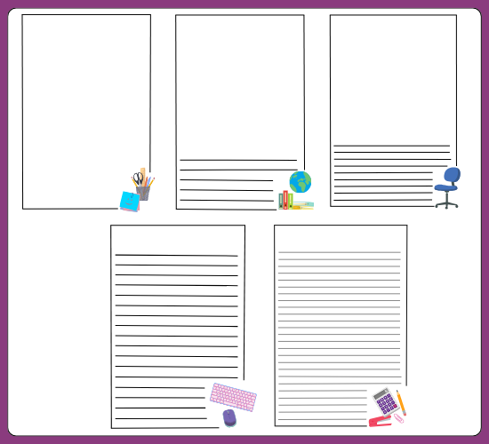 The Office Role Play Page Border