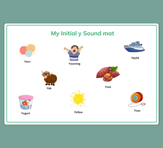 Initial Y Sound Mat
