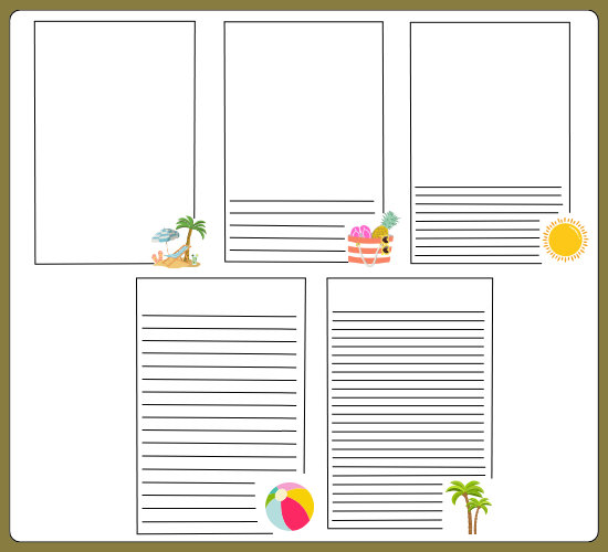 The Beach Page Border