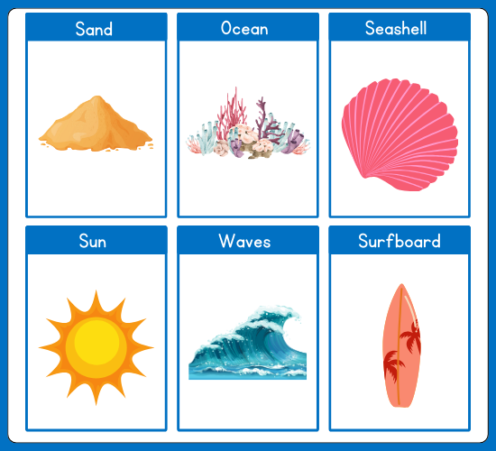 The Beach Flashcards