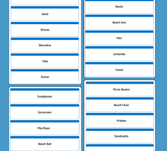 The Beach Labels