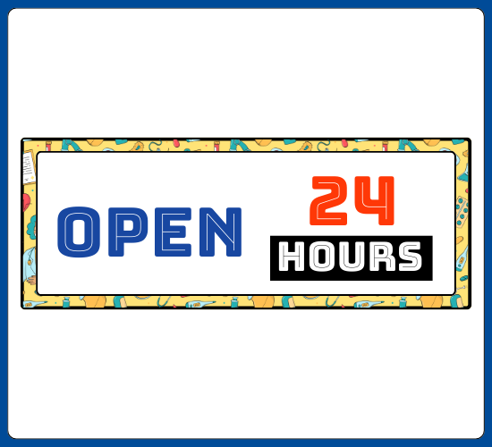 Hospital Role Play Open Signs