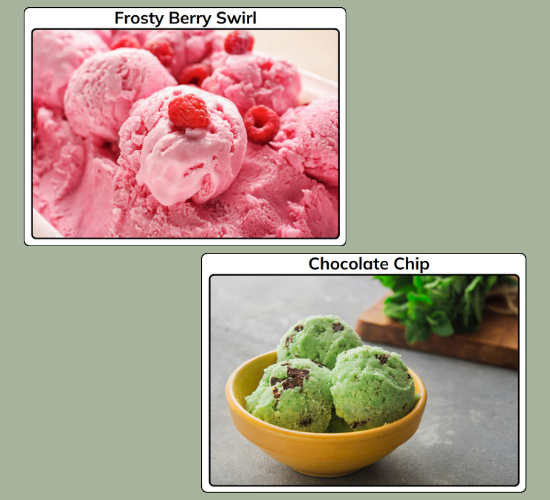 Ice Cream Display Photos