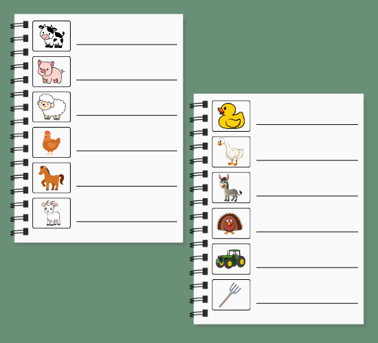 Farm List Writing
