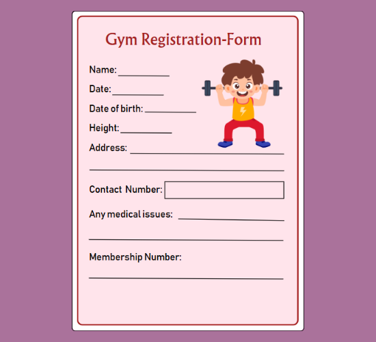 Gym Registration-Form
