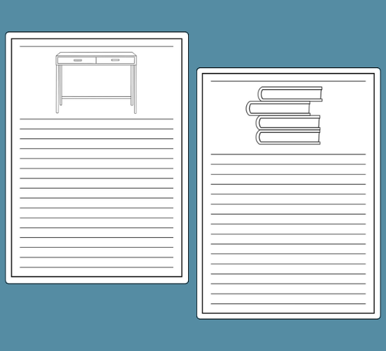 Library Role Play Writing Frames
