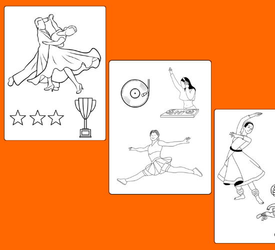 Dance Competition Coloring Poster