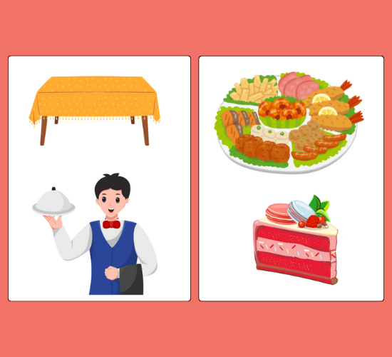 Restaurant Role Play Cut-Outs