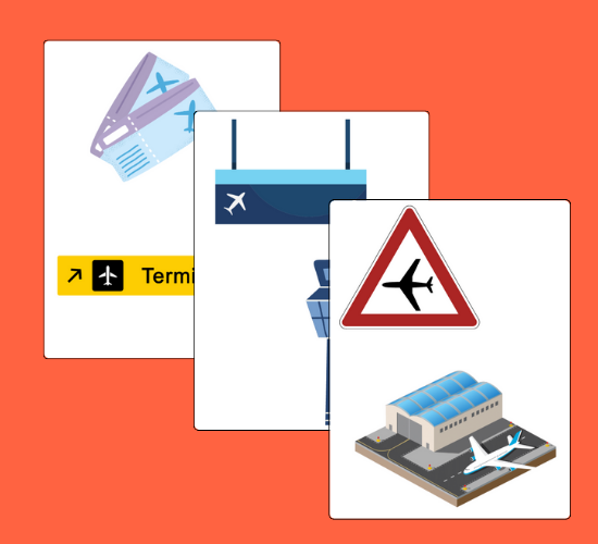 Airport Role Play Cut-Outs
