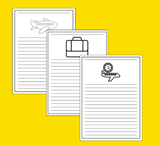 Airport Writing Frames